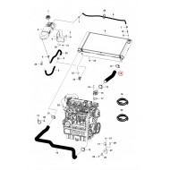 Furtun radiator apa BOBCAT S220 cod 6728749