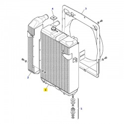 Radiator KOMATSU WB93R-5 cod 42N-03-11780 
