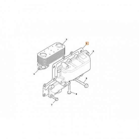 Garnitura carcasa termoflot JCB 3CX - Cod 02/20300