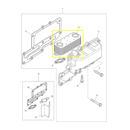 Termoflot - cod 2486A217 pentru TEREX 820