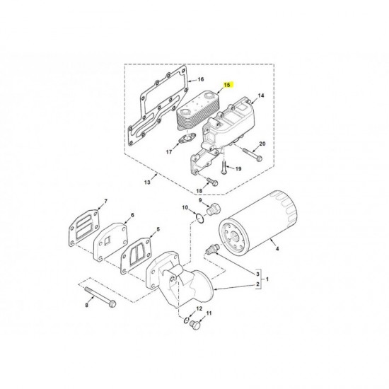 Termoflot - cod 2256817 pentru CAT 428E - 428F