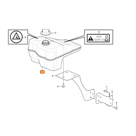Vas expansiune cod 16204287 pentru VOLVO BL