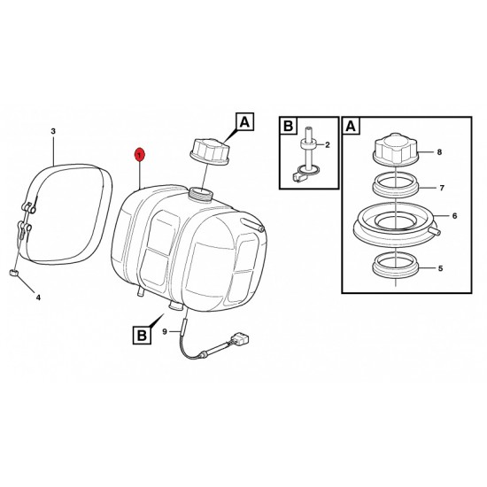 Vas expansiune cod 11110410 pentru VOLVO EC