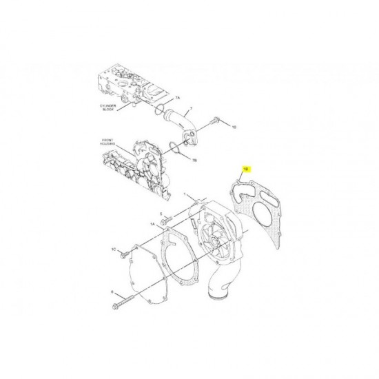 Garnitura pompa de apa CAT 428E cod 225-8019