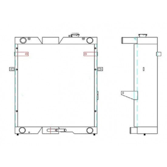 Radiator KOMATSU cod 42N-03-11170 pentru buldo WB142-5