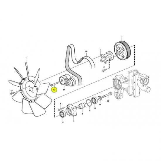 Surub intinzator curea VOLVO BL71 cod 20555065