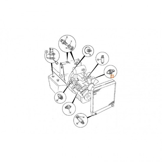 Senzor temperatura JCB 3CX - cod 716/12800