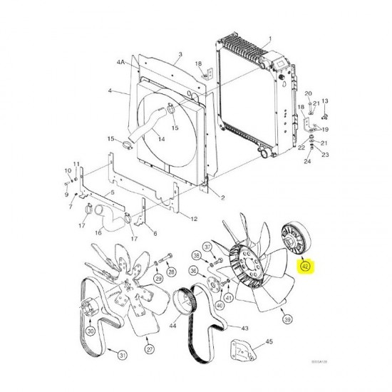 Vascocuplaj Buldoexcavator CASE 580 cod 87340008